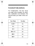 Предварительный просмотр 13 страницы Radio Shack EC-293 Owner'S Manual