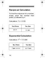 Preview for 14 page of Radio Shack EC-293 Owner'S Manual