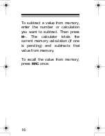 Предварительный просмотр 16 страницы Radio Shack EC-293 Owner'S Manual