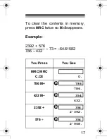 Preview for 17 page of Radio Shack EC-293 Owner'S Manual