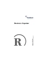 Radio Shack Electronic Organizer Owner'S Manual preview