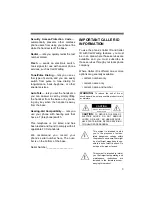 Preview for 3 page of Radio Shack ET-1118 Owner'S Manual