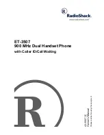 Radio Shack ET-3507 User Manual preview