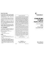 Radio Shack ET-894 Owner'S Manual предпросмотр