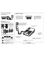 Предварительный просмотр 2 страницы Radio Shack ET-894 Owner'S Manual