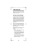 Preview for 3 page of Radio Shack FRS Owner'S Manual