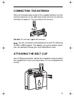 Preview for 13 page of Radio Shack HTX-200 Owner'S Manual