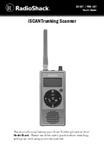 Radio Shack iScan 20-107 User Manual preview