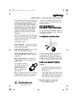 Preview for 1 page of Radio Shack Lightning Owenrs Manual