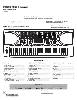 Preview for 1 page of Radio Shack MD501 User Manual
