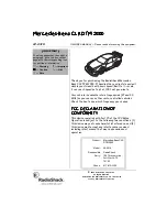 Radio Shack Mercedes-Benz CLKDTM 2000 Owner'S Manual предпросмотр
