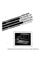 Radio Shack Modem 4P Operation Manual предпросмотр