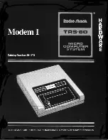 Preview for 1 page of Radio Shack Modem I TRS-80 Owner'S Manual