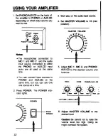 Предварительный просмотр 12 страницы Radio Shack MPA 31 Owner'S Manual