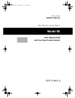 Preview for 1 page of Radio Shack Optimus 66 Owner'S Manual