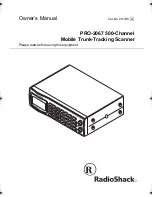 Предварительный просмотр 1 страницы Radio Shack PRO-2067 Owner'S Manual