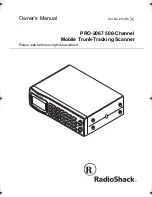 Radio Shack PRO-2067 Owner'S Manual предпросмотр