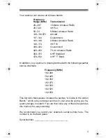 Preview for 3 page of Radio Shack PRO-71 Owner'S Manual