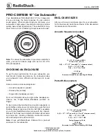 Radio Shack PRO-CSW1000 User Manual preview