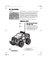 Radio Shack RC SPY MOBILE Owner'S Manual preview