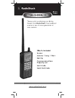 Предварительный просмотр 1 страницы Radio Shack RPO-137 User Manual