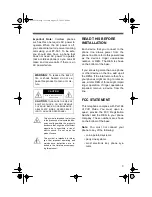 Предварительный просмотр 3 страницы Radio Shack RT-551 Owner'S Manual