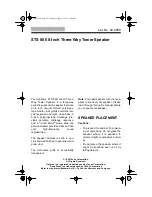 Radio Shack STS 800 User Manual предпросмотр