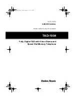 Preview for 1 page of Radio Shack TAD-1004 Owner'S Manual