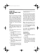 Preview for 15 page of Radio Shack TAD-1005 Owner'S Manual