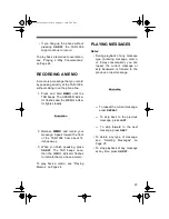 Preview for 23 page of Radio Shack TAD-1006 Owner'S Manual