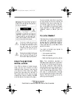 Предварительный просмотр 2 страницы Radio Shack TAD-1010 Owner'S Manual