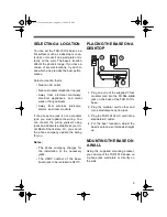 Предварительный просмотр 9 страницы Radio Shack TAD-1010 Owner'S Manual