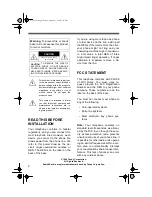 Preview for 2 page of Radio Shack TAD-1016 Owner'S Manual