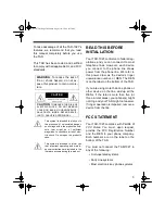 Preview for 3 page of Radio Shack TAD-1027 Owner'S Manual