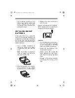 Предварительный просмотр 8 страницы Radio Shack TAD-724 Owner'S Manual