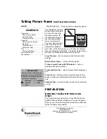 Radio Shack Talking Picture frame with Travel alarm... Owner'S Manual preview