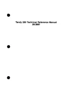 Предварительный просмотр 1 страницы Radio Shack Tandy 200 Technical Reference Manual