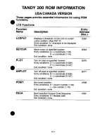 Предварительный просмотр 147 страницы Radio Shack Tandy 200 Technical Reference Manual