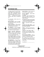 Preview for 2 page of Radio Shack TFX-1031 Owner'S Manual