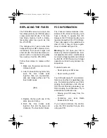 Предварительный просмотр 18 страницы Radio Shack TRC-488 Owner'S Manual