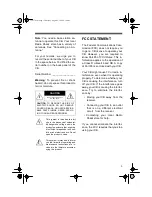 Preview for 3 page of Radio Shack TRC-495 Owner'S Manual