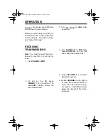 Preview for 9 page of Radio Shack TRC-495 Owner'S Manual