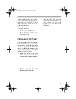 Preview for 17 page of Radio Shack TRC-495 Owner'S Manual