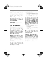 Предварительный просмотр 3 страницы Radio Shack TRC-498 Owner'S Manual