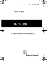 Radio Shack TRC-506 User Manual предпросмотр