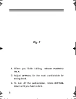 Preview for 8 page of Radio Shack TRC-509 Owner'S Manual