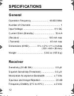 Preview for 12 page of Radio Shack TRC-509 Owner'S Manual