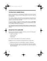 Предварительный просмотр 16 страницы Radio Shack Trunk Mount Owner'S Manual