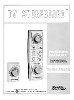 Radio Shack TV SCOREBOARD 60-3060 Owner'S Manual preview