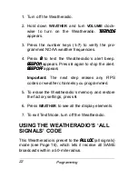 Preview for 22 page of Radio Shack Weatheradio Owner'S Manual